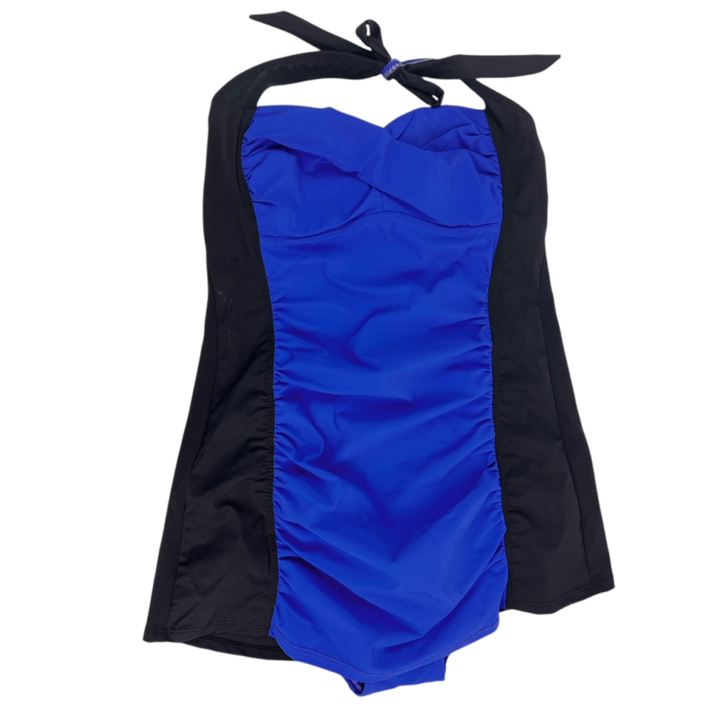 🔥 SPANX 🔥 Blue and Black Women's Swim Dress